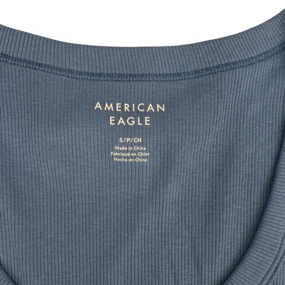American Eagle/Aerie Assorted Top Bundle Blue Grey Size Small - Picture 6 of 10